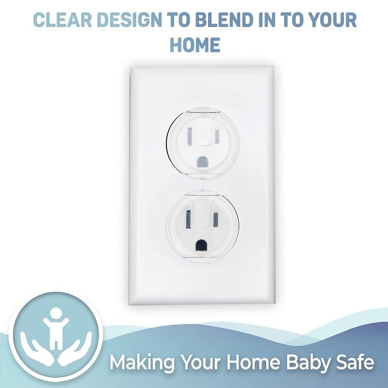 Outlet Cover Baby - Copertura Trasparente per Prese Elettriche, Protezioni