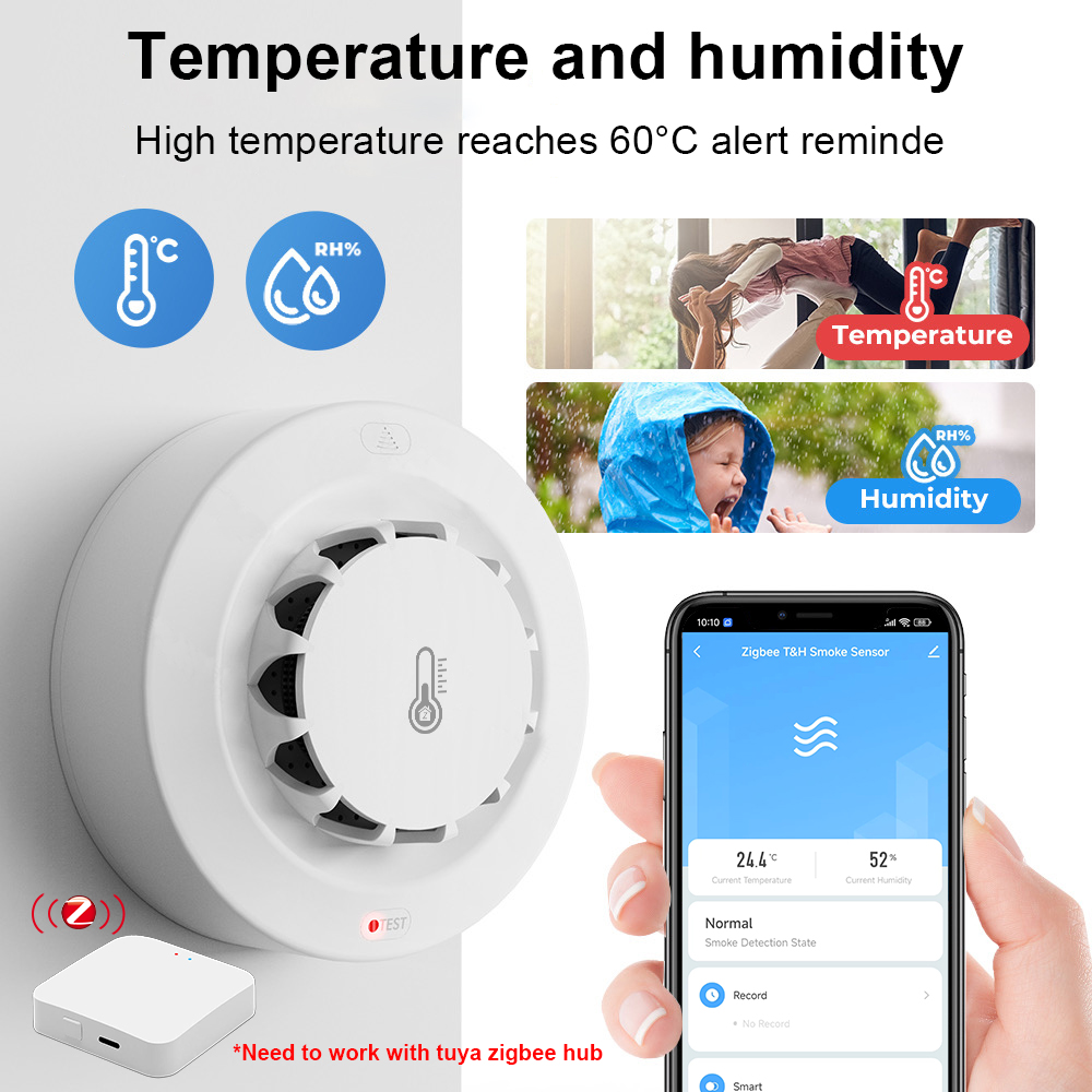 Tuya Zigbee BT Rilevatore di f - Smoke Detector Interconnected recensione e prezzo